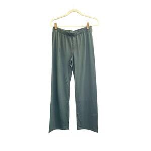 NWT Pj Salvage XS Sage Green Lounge Pajama Pants Faux Snaps Pullon #PQ36/51